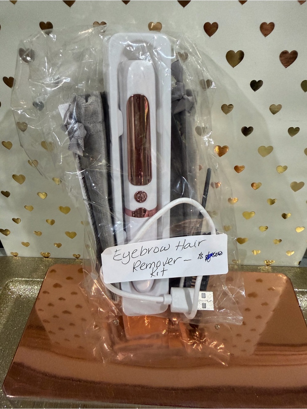 (NEW) USB Rechargeable Eyebrow & Facial Hair Remover Kit